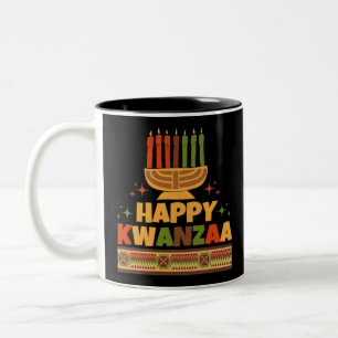 Happy Kwanzaa Zweifarbige Tasse