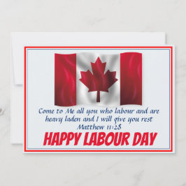 HAPPY LABOR DAY KANADA Flag Scripting individuell Feiertagskarte