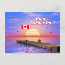 Happy Labour Day Canada Dock Postkarte
