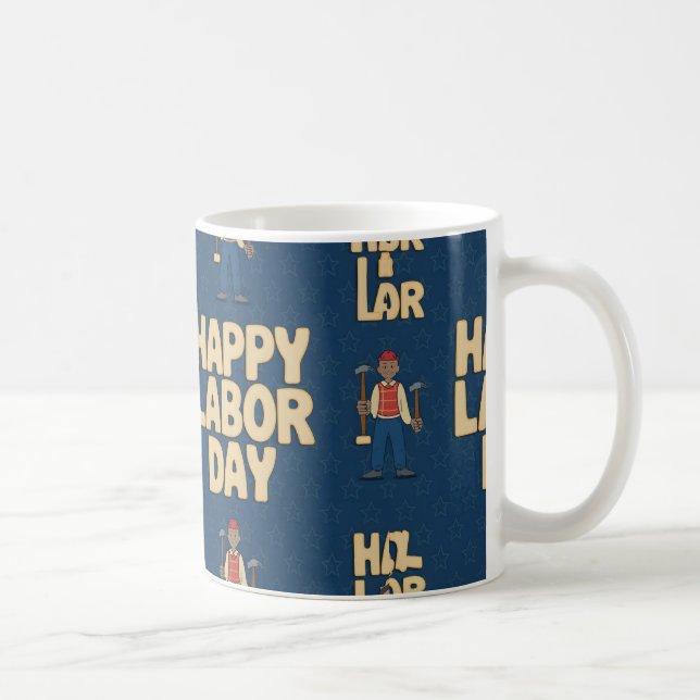 Happy Labour Day Gift Idea Kaffeetasse (Rechts)