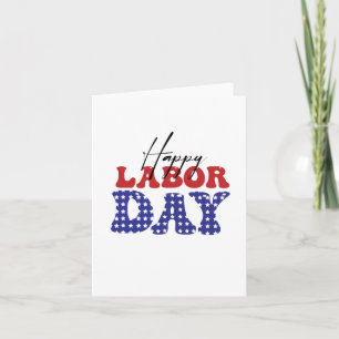 Happy Labour Day Holiday Card Karte