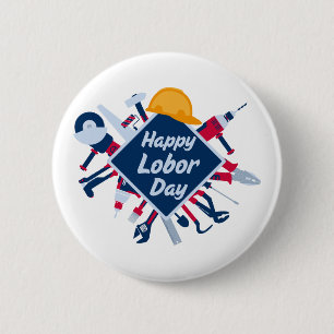 Happy Labour Day Long Weekend Button