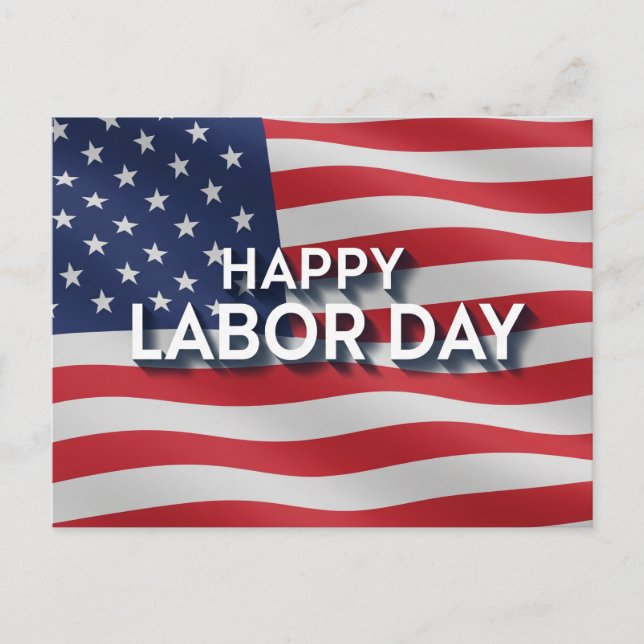 Happy Labour Day Postcard Postkarte (Vorderseite)