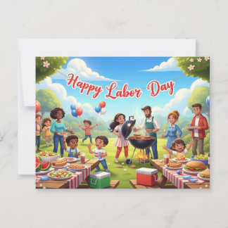 Happy Labour Day Postcard Postkarte