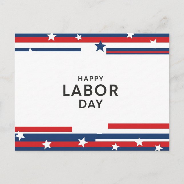 Happy Labour Day Postcard Postkarte (Vorderseite)