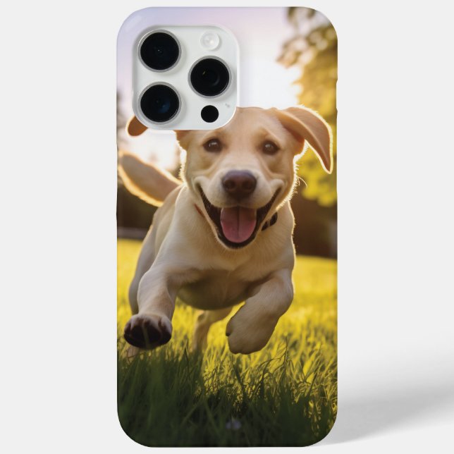 Happy Labrador Puppy Running Case-Mate iPhone Hülle (Rückseite)
