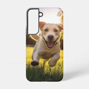 Happy Labrador Puppy Running Samsung Galaxy Hülle