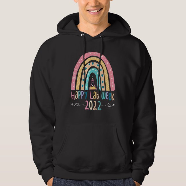 Happy Labrador Week Laboratory Science Labrador Te Hoodie (Vorderseite)