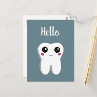 Happy Lächeln Dental Tooth Niedlich Hallo