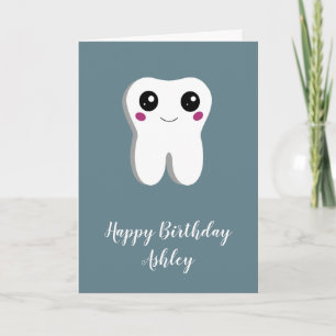 Happy Lächeln Dental Tooth Niedliche Geburtstag Karte