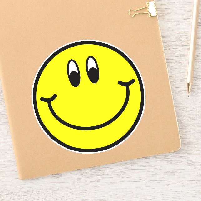 Happy Lächeln Gesicht Emoji Stickers Aufkleber (Notizbuch)