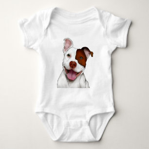 Happy Lächeln Pitbull Baby Strampler