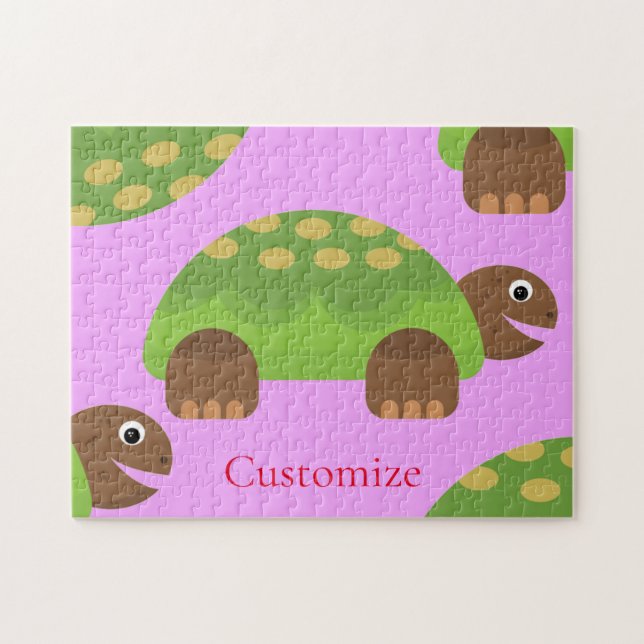 Happy Lächeln Schildkröte Thunder_Cove Puzzle (Horizontal)
