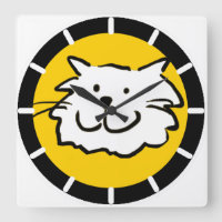 Happy lächelnde Katze als Spaß Cartoon Illustratio