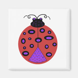 Happy Ladybug Magnet