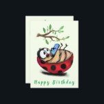 Happy Ladybug mit Phone Funny Birthday Card<br><div class="desc">Funny Geburtstagskarten mit Happy Little Ladybug mit Telefon - oder wählen / Fügen Sie Ihren einzigartigen Text / Farbe - Machen Sie Ihr einzigartiges Geschenk - Neu vergrössern und verschieben oder entfernen und fügen Sie Elemente mit dem Anpassungs-Tool! - Zeichn und Design von MIGNED. Sie können meine Designs auch auf...</div>