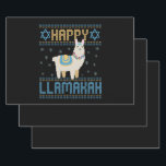 Happy Lamakah Funny Jewish Hanukkah Lama Geschenk Geschenkpapier Set<br><div class="desc">chanukah, Amakah, hanukkah, dreidel, jüdisch, hässlich, Pullover, llama, Weihnachten, gewirkt</div>