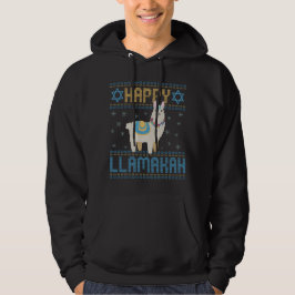 Happy Lamakah Funny Jewish Hanukkah Lama Geschenk Hoodie