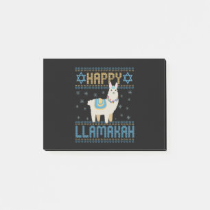 Happy Lamakah Funny Jewish Hanukkah Lama Geschenk Post-it Klebezettel
