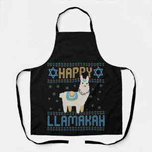 Happy Lamakah Funny Jewish Hanukkah Lama Geschenk Schürze