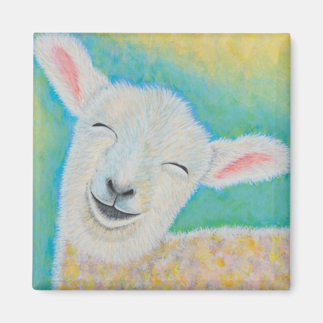 Happy Lamb Magnet (Vorne)