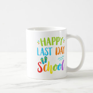 Happy last day day of School Summer Vacation Gesch Kaffeetasse