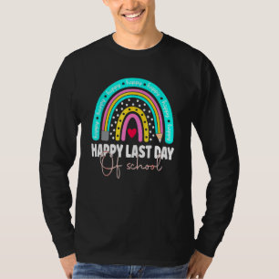 Happy Last Day of School Rainbow Boys Girls Goodby T-Shirt