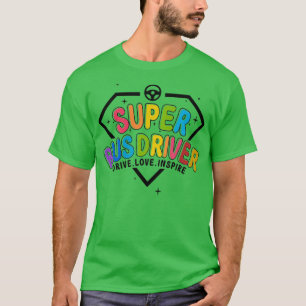 Happy Last Day School Super Bus Fahrer Vater Gesch T-Shirt