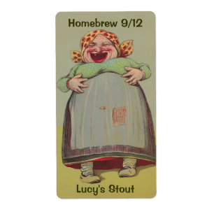 Happy Laughing Lady Zuhause Brewing Bierflasche Et