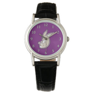 Happy Lavender Rabbit Pink Eyes Tinte Zeichnend De Armbanduhr