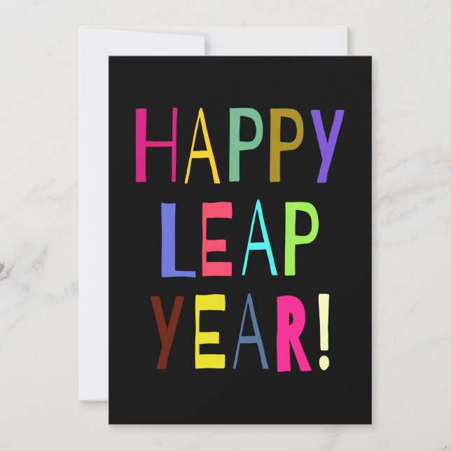 Happy Leap Year! | Den Text anpassen (Vorderseite)