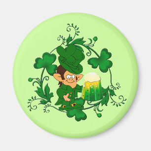 Happy Leprechaun Magnet