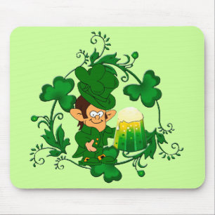 Happy Leprechaun Mouse Pad Mousepad