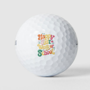 Happy letzte Woche der Lehrer Schüler wachsen Golfball