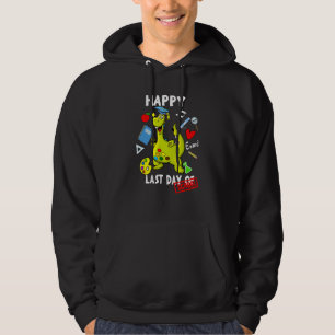 Happy letzten Tag der Schule Dinosaur Rex Jungs Ki Hoodie