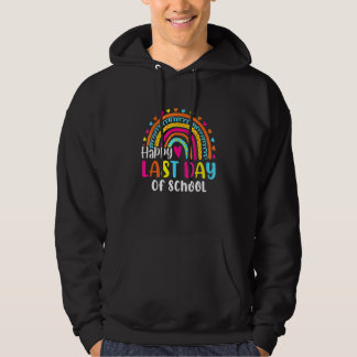 Happy Letzten Tag der Schule farbenfrohe Regenboge Hoodie