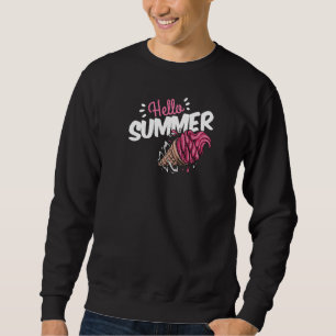 Happy letzten Tag der Schule Hallo Sommer Eiscreme Sweatshirt