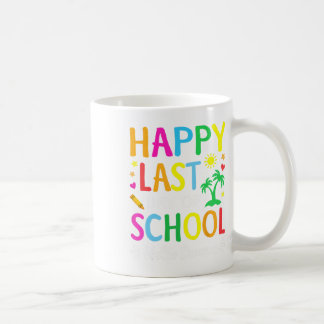 Happy letzten Tag der Schule Hallo Sommer Schüler  Kaffeetasse