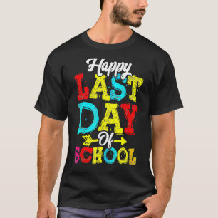 Happy letzten Tag der Schule Hallo Sommer Schüler T-Shirt