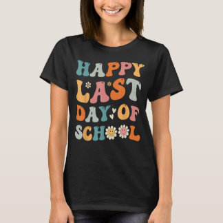 Happy letzten Tag der Schule Kinder Lehrerin Grad T-Shirt