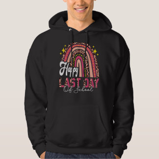Happy Letzten Tag der Schule Niedlich Rainbow Pink Hoodie