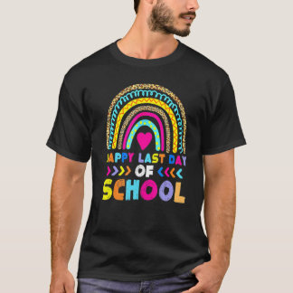 Happy Letzten Tag der Schule Regenbogen Kindergart T-Shirt