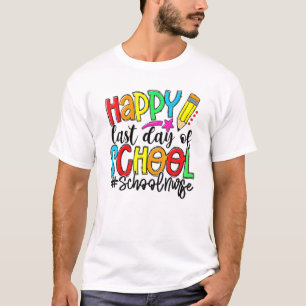 Happy letzten Tag der Schule Sommer Break School K T-Shirt
