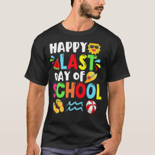 Happy letzten Tag der Schule Sommerzeit Niedliche T-Shirt