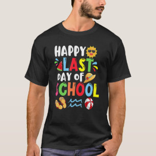 Happy letzten Tag der Schule Sommerzeit Niedliche T-Shirt