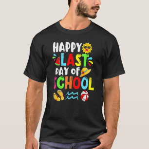 Happy letzten Tag der Schule Sommerzeit Niedliche T-Shirt