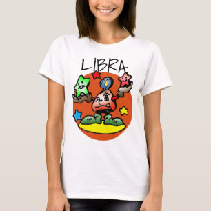 Happy Libra Scales mit Sternen T-Shirt