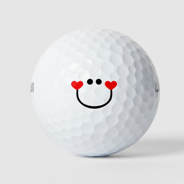 Happy Liebe Golfball (Vorderseite)