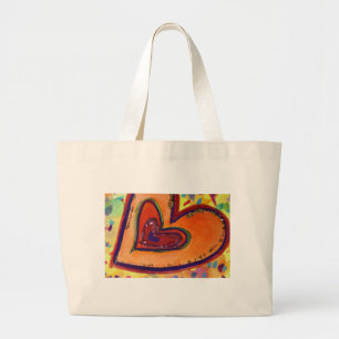 Happy Liebe Herz Kunst Inspiration Tote Tasche