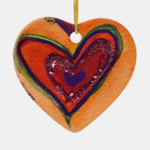 Happy Liebe Herzlich Willkommen bei Deinem Geschen Keramik Ornament